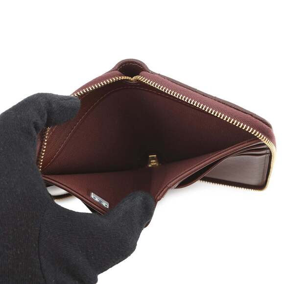 CHANEL Authentic Brown Logo Wallet - Picture 5 of 14